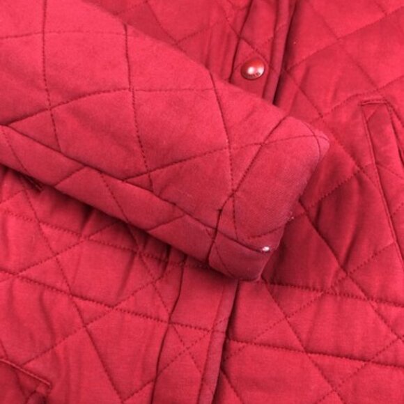 Lauren Ralph Lauren Womens Small Quilted Coat Jacket Hooded Red Full Zip WINTER - Picture 4 of 12